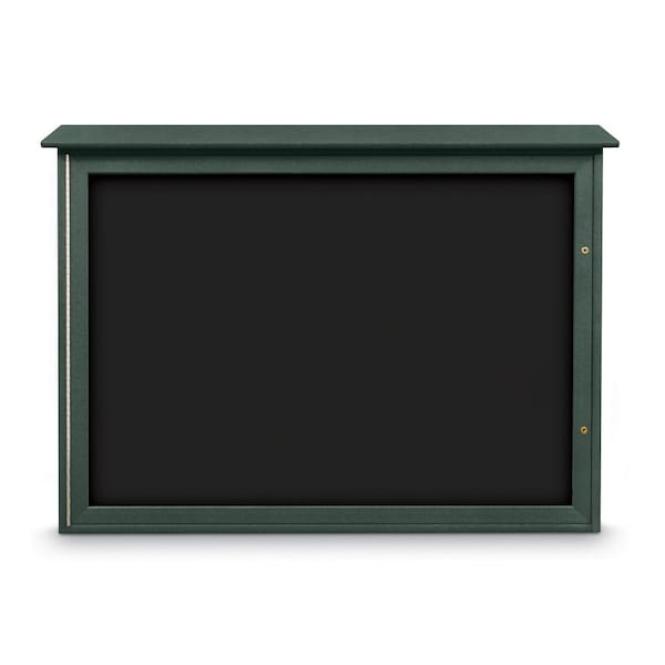 Outdoor Enclosed Combo Board, 72"x36", Bronze Frame/Black & Medium Grey